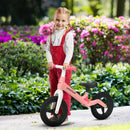 Adjustable Pink Balance Bike for 30-60 Months, No Pedal, PU Wheels