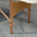 Portable Cream Massage Table with Wooden Frame
