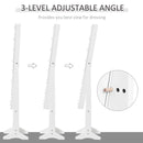 White LED Mirrored Jewelry Cabinet Armoire