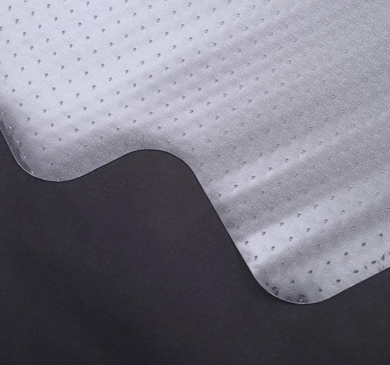 Clear Office Chair Mat with Non-Slip Studs - Frosted Lip