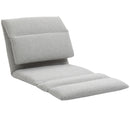 Adjustable Grey Floor Chair with Back Support - Folding Lazy Sofa Bed for Gaming, Meditation, Reading