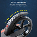 Black Foldable Kick Scooter with Shock Absorption for Teens and Adults