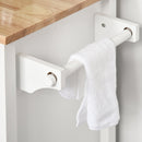 White Kitchen Island Cart with Drawers and Cabinet