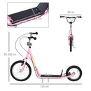Kids Pink Stunt Scooter with Adjustable Handlebar and Dual Brakes