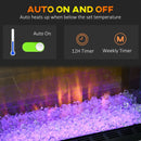 White Electric Fireplace Suite with Realistic Flame Effect and Remote Control