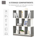 3-Tier Grey and White Bookcase Storage Shelf