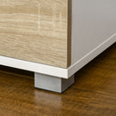 Oak 3-Drawer Modern Bedside Table