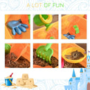 Blue Sand and Water Play Table Set with Lid and Accessories