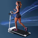 Electric Motorised Folding Treadmill - Black | 1.25HP, 1-10 km/h