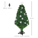 4FT Green Fiber Optic LED Christmas Tree - Holiday Home Xmas Decoration
