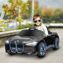 12V Black Kids Electric Ride-On Car with Remote Control and Music