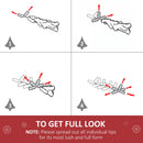 5ft Pre-Lit Multicolored Fiber Optic Christmas Tree - Green