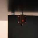 Foldable Extendable Dining Table with Shelves and Casters - Black