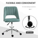 Green Velvet Swivel Office Chair for Home Study