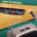 Compact Electric Treadmill with Safety Features and LCD Monitor - Black