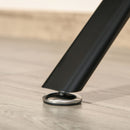 Black L-Shaped Industrial Style Office Desk with Storage Drawer - 143.5 x 143.5 x 76cm