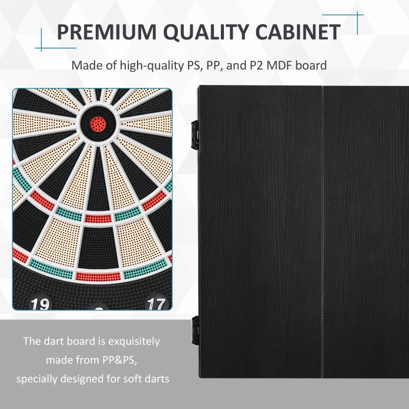 Electronic Dartboard Set with LED Display and 12 Soft Tip Darts - Multi-Game Options