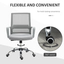 Grey Ergonomic Mesh Office Chair with Adjustable Height Armrest