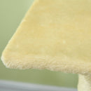 72cm Cat Tree with Scratching Post & Pad - Cream White