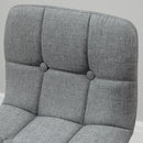 Grey Button-Tufted Counter Height Bar Stool Set of 2