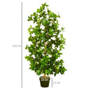 Artificial Bay Leaf Laurel Plant in Green Pot - Indoor/Outdoor Decor, 16x16x120cm