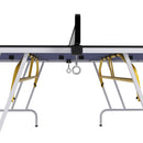 9FT Foldable Table Tennis Table Set with Cover, Net, Paddles, Balls - Blue