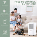 10L/Day Portable Dehumidifier - Quiet Electric Moisture Control (White)