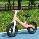 Adjustable Pink Balance Bike for 30-60 Months, No Pedal, PU Wheels