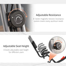 Grey Foldable Recumbent Exercise Bike with 8-Level Magnetic Resistance