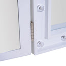 White Trifold Lighted Vanity Mirror with 16 LED Lights