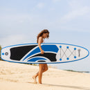10.6' Inflatable Stand Up Paddle Board Kit - Blue, Non-Slip Deck, Adjustable Paddle, Pump, Backpack Bag