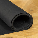 Rubber Dart Mat for Home and Club Use - 4 Throwing Distances - Black