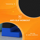 Blue Exercise Stepper Set for Home Aerobic Workouts - 15cm/20cm/25cm