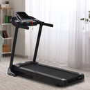 Foldable Black Treadmill, 2.0HP Incline Running Machine, LED Display, 12 Programs