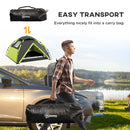 Green Two-Person Camping Tent with Accessories