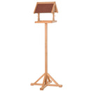 Wooden Bird Feeder Stand with Cross-shaped Support Feet - Weather Resistant