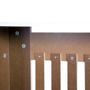 White Vertical Slatted Radiator Cover Cabinet - 78L x 19W x 81H