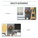 Set of 2 Pink Rose Artificial Plants in Pot, Indoor Outdoor Decor, 90cm