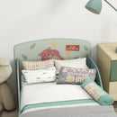 Green Toddler Bed Frame for Ages 3-6 Years