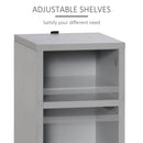 Grey Adjustable CD Media Display Shelf Set of 2