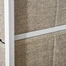 3-Tier Linen Drawer Cabinet Organizer in White, Oak, and Light Grey