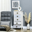 Purple 5-Drawer Slim Storage Cabinet Organizer