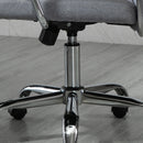 Grey Ergonomic High Back Office Chair with Adjustable Height and Swivel Wheels