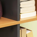 5-Tier Natural Wood Bookshelf with 13 Open Shelves