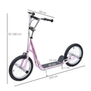 Pink Pneumatic 16" Tyres Stunt Scooter