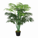 4ft Green Artificial Palm Plant with Nursery Pot for Indoor and Outdoor Decor