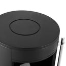 Black Freestanding Electric Fireplace with Log Burner Effect