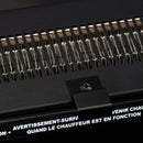 Black Electric Wall-Mounted Fireplace Heater with Adjustable Flame Effect