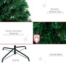 4ft Pre-Lit Fiber Optic Christmas Tree, Multi-Coloured LED Lights, Green