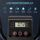 Black Elliptical Cross Trainer with 8 Levels Resistance & LCD Monitor
